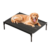 Lit pour chien surélevé rectangulaire classique moderne en vente chaude pour les chiens extra grands, lit pour animaux de compagnie imperméable, capacité durable