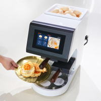 Machine à omelettes électrique commerciale automatique compacte Semikron avec chauffage à induction électrique en acier inoxydable 2000W, nettoyage facile