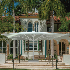 Usine-Vendu personnalisé 4m 5m 6m 7m Jardin Patio Parasol Couverture Design Moderne Parapluies Extérieurs étanches pour Mobilier Extérieur - Product Image 6