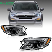 Ensemble de phares avant pour Honda Pilot 2016-2020, phare avant, spécifications américaines, prise à 2 broches