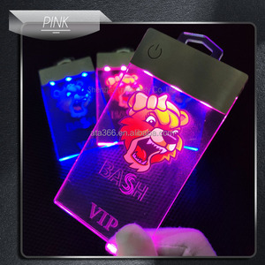 Kartu Nama Retractable Berwarna-warni untuk Karyawan, Tempat Kartu Identitas Kustom, Pameran, Acara Dagang, Badge ID Akrilik LED - Product Image 2