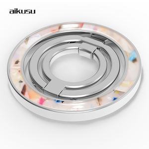 Soporte Magnético Aikusu de Epoxi Dorado con Agarre Adhesivo para Dedo para Teléfono Móvil, Plegable Doble con Diseño de Cámara, Pop Sockets Personalizados para Fotos Divertidas - Product Image 2