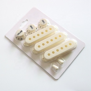 Tốt nhất bán Nhựa đàn guitar Knob <span class=keywords><strong>Set</strong></span> cổ điển màu trắng cho guitar điện bao gồm với switch tip Kit - Product Image 2