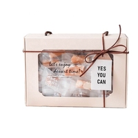 Boîte mystère en papier pliable de luxe fleur avec logo personnalisé de Noël avec produits