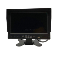 Monitor de vídeo para autobús y camión, pantalla LCD DVR 1024x600p 12V 24V, 7 pulgadas, AHD, cuatro divisiones