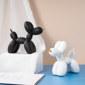 Figura Decorativa <span class=keywords><strong>de</strong></span> Perro Globo con Boca Dorada, Escultura <span class=keywords><strong>de</strong></span> Resina Pintada a Mano, Personaje <span class=keywords><strong>de</strong></span> Cine y Televisión, Decoración para el Hogar - Product Image 5