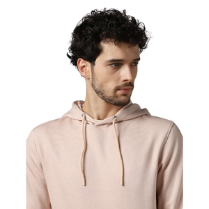 Sweat à capuche en polaire uni pour homme, doux et chaud, avec poche kangourou, impression de logo personnalisée, vente en gros - Product Image 5