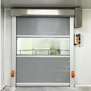 Puerta Enrollable de PVC de Alta Velocidad al por Mayor - Puerta Rápida de Inducción Automática para Almacenes, Fábricas de Impresión y Talleres Libres de Polvo - Product Image 1