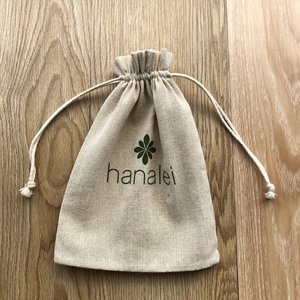 Sac cadeau cosmétique en jute bio, sac d'emballage cosmétique en toile de jute avec cordon de serrage - Product Image 4