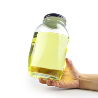 Grand pot en verre de 2000ml, 2l, rangement dans le garde-manger, pot mason avec couvercle de taille normale