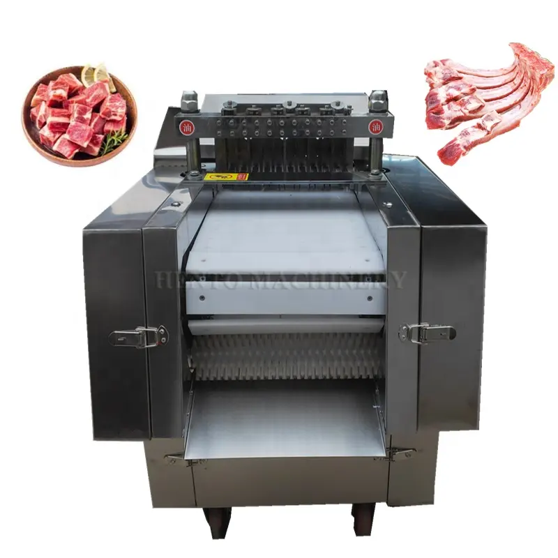 Large Production Beef Cutting Machine / Electric Saw For Pork Rib / Chicken Cube Dicing Machine