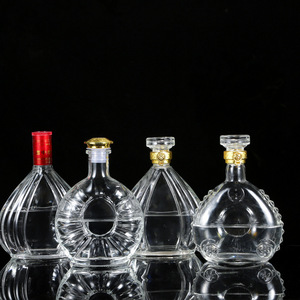 Tùy Chỉnh Rõ Ràng Vuông Gin Whiskey Vodka Tinh Thần Rượu Rượu 250Ml 375Ml 500Ml Rỗng Độ Dày Dưới Chai Thủy Tinh Với Cap - Product Image 5