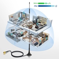 Antena 4G LTE SMA Aerial 7dBi antena MIMO basis magnetik (2 pak) untuk vodo2 tiga Netgear tp-link