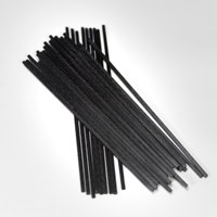 Bâtonnets de Diffuseur en Fibre et Rotin Noir de 2 mm, 3 mm, 4 mm, 5 mm – Accessoires en Bois pour Diffuseur de Parfum