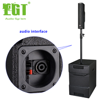 E-LY208 Altavoz de Columna Profesional Activo para Exteriores/Interiores, Altavoz de Línea Pasiva de 150W/600W 90Hz-20kHz
