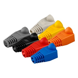 <b>Rj45</b> Connector Protector 8p8c 0.6-0.65mm Ethernet <b>Cable</b> Cap Red Color - Product Image 4