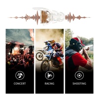 Bouchons d'oreilles SNR18dB CE avec étui en aluminium et sac personnalisé, haute fidélité pour concerts, festivals de musique, moto, réduction du bruit, sommeil