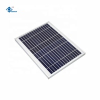 Panneau solaire en verre laminé de sécurité 10W, module de panneau solaire en verre composite 15V, panneaux solaires en verre transparent, chargeur ZW-10W-15V