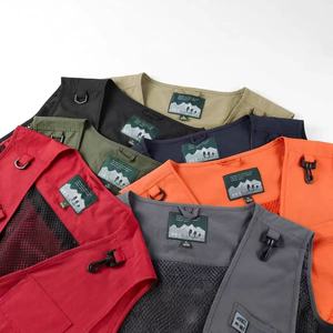 Gilet de travail en gros pour hommes, vêtement de travail décontracté, gilet de randonnée extérieur, sans manches, chaud, multifonctionnel, respirant en maille - Product Image 1