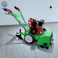 Lo último en agricultura, tracción en las cuatro ruedas, Mini deshierbe eléctrico, arado rotativo + picadora de hierba, máquina de maquinaria de deshierbe