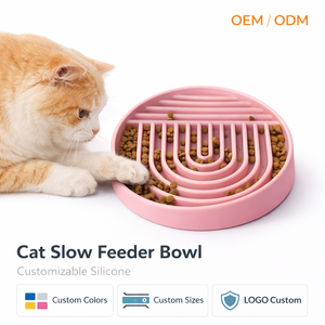 Comedouro Lento para Gatos e Cães em Silicone TPR Durável e Macio, Tigela de Quebra-Cabeça para Animais de Estimação, Anti-Asfixia, Seguro, Padrões da UE e EUA, Fornecedor de Alta Qualidade - Product Image 1