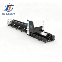Machine laser à fibre CNC professionnelle 3D à double mandrin 6024 pour la découpe de profilés en acier de construction de haute qualité