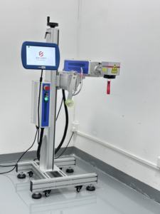 Bec 30W 60W Laser Flying Fiber Machine CO2 Système de marquage laser en ligne pour semelles <span class=keywords><strong>Code</strong></span> à barres Numéro de série <span class=keywords><strong>Code</strong></span> QR - Product Image 6