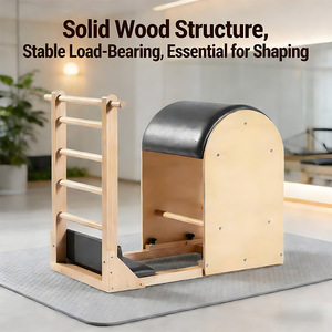 Vente en gros usine : Reformer de yoga en bois de chêne blanc écologique pour la maison et la salle de sport, modèle Y00367 - Product Image 1