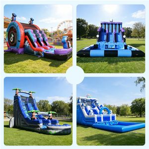 Toboggan aquatique gonflable pour adultes, toboggan aquatique gonflable commercial, toboggan aquatique pour piscine, toboggans aquatiques gonflables à vendre - Product Image 5