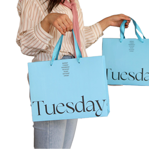 Bolsas de Papel de Arte de Color Personalizadas, Económicas, Reciclables, con Asas de Cinta, Impresión Digital Clásica, Imprime Tu Propio Logotipo - Product Image 1
