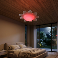 Lanterne solaire LED d'extérieur, luminaire étanche IP54, télécommande, lumière décorative pour Halloween, Thanksgiving, Noël
