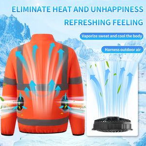 Ropa Refrigerante con Ventilador, Chaleco de <span class=keywords><strong>Trabajo</strong></span> con Aire Acondicionado, Ropa de Verano Refrigerante con Ventilador, Chaqueta de <span class=keywords><strong>Trabajo</strong></span> con Ventilador - Product Image 4