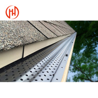 Grille de gouttière en métal expansé en aluminium, filtre à feuilles pour gouttière, protection contre les feuilles