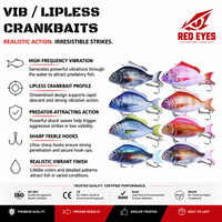 Échantillon Gratuit Double Fin Trembling VIB Leurre Dur Artificiel Longue Portée ABS pour la Pêche au Saumon et au Bar en Mer depuis le Côtier