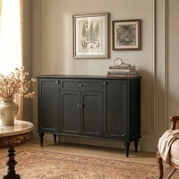 Armoire à chaussures contemporaine à portes battantes, 4 portes, 1 tiroir, panneaux en bois aggloméré, pieds en bois massif, poignées métalliques, durable, blanc crème