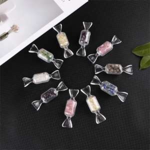 Fanshi sculpté à la main cristal bonbons dégringole pierres usine décoration de la maison modèle de guérison mascotte Premium ancienne catégorie de produit artisanat - Product Image 2