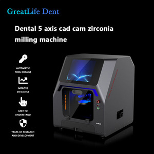 Machine de fraisage dentaire à 5 axes Greatlife <span class=keywords><strong>Dent</strong></span> pour blocs de zircone, machine de fraisage CAD CAM CNC avec haute précision et vitesse rapide - Product Image 2