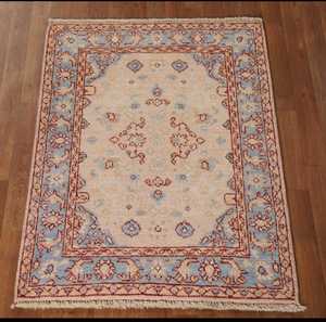 Haute demande 8x10ft pêche Oushak tapis d'accent turc tapis de laine fait à la main teinture végétale coton moderne 10mm tapis personnalisables maison - Product Image 2