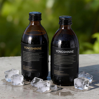 Bouteilles de boisson en verre ambré et brun en vrac de 200 ml, 250 ml, 300 ml, 500 ml pour le kombucha, le cold brew, le thé aux fruits