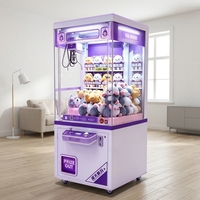Grande machine de jeu à griffes en métal, commerciale et compacte, à monnayeur, pour la distribution de jouets en peluche, garantie 1 an, version anglaise