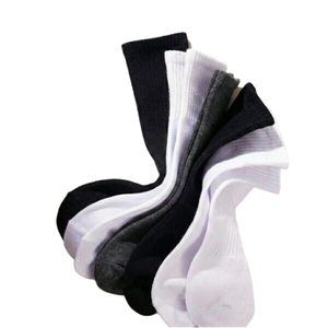 <b>Men's</b> Ankle <b>Socks</b> Solid Knitted Cotton Breathable Daily Wear <b>White</b> Black Summer Style - Product Image 4