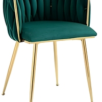 Chaise de salle à manger nordique en bois massif, siège rembourré, fauteuil avec pieds en métal, couleur personnalisée pour la maison, le restaurant, le café