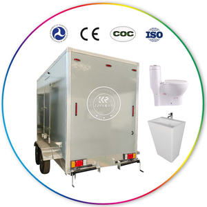 Remolque de Baño Público 2025, Baño Portátil Automático con Tanque de Agua Limpia y Salida de Aguas Residuales - Product Image 2