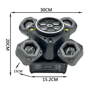 Luz de Escenario LED YSH 6x10W Ojo de Abeja + 4x15W Haz de Luz Móvil 4 en 1 con Control DMX512 RGBW para Efectos de DJ/Disco/<span class=keywords><strong>Bar</strong></span> - Product Image 3