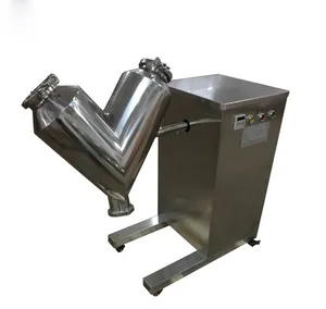 Máquina mezcladora de polvo de grano con tolva en forma de V de acero inoxidable