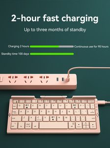 <span class=keywords><strong>Tastiera</strong></span> pieghevole a caldo in metallo <span class=keywords><strong>con</strong></span> supporto per telefono per Tablet Ipad per computer portatile 3 dispositivi <span class=keywords><strong>con</strong></span> <span class=keywords><strong>tastiera</strong></span> Blue-tooth - Product Image 6