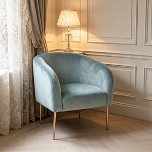 CARLFORD Gold Leg Accent Chair Tela de terciopelo Dormitorio y sala de estar Sillón para el hogar Oficina Hotel Uso al por mayor - Product Image 3