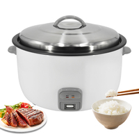 Appareil de cuisson de grande capacité 23L, cuiseur à riz électrique Commercial en forme de tambour