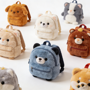 <span class=keywords><strong>Sac</strong></span> à dos en peluche doux et mignon pour tout-petits, <span class=keywords><strong>sac</strong></span> à jouets en forme d'animal en peluche, vente en gros d'usine, haute qualité, prix abordable pour les enfants - Product Image 1