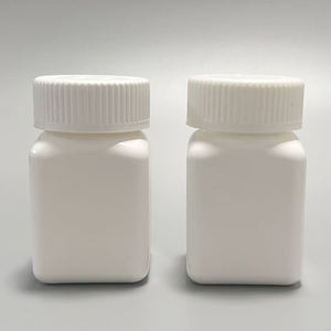 High Sale <span class=keywords><strong>50ml</strong></span> White Square Press-Pull Kinder sicheres Nahrungs ergänzungs mittel HDPE Leere Plastik flasche - Product Image 3
